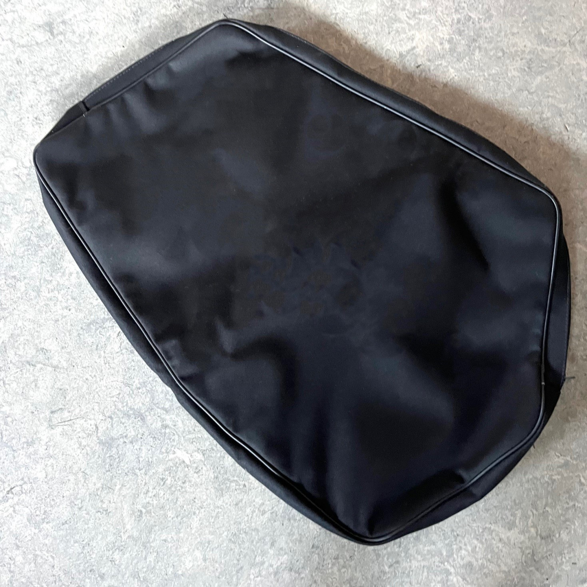 Zipped sidescreen bag in mohair for long door cars - state colour