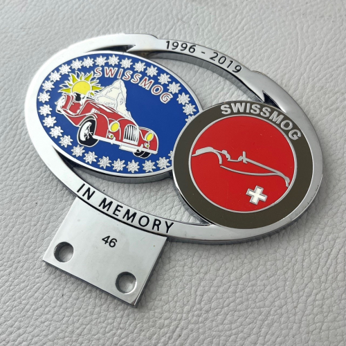 Swiss Mog enamel badge 1996-2001