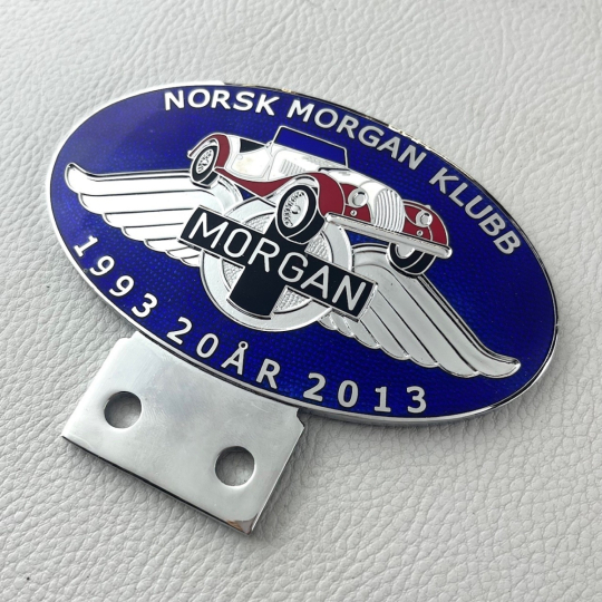 Morgan Club Norway - Norsk Morgan Klubb 20th anniversary enamel badge