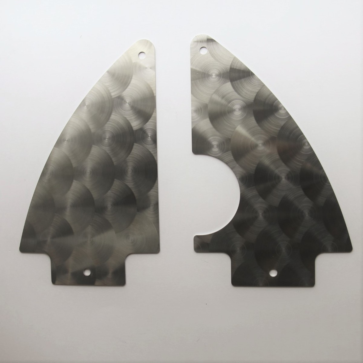 Engine turned stainless replacement dash panel set for left hand drive cars