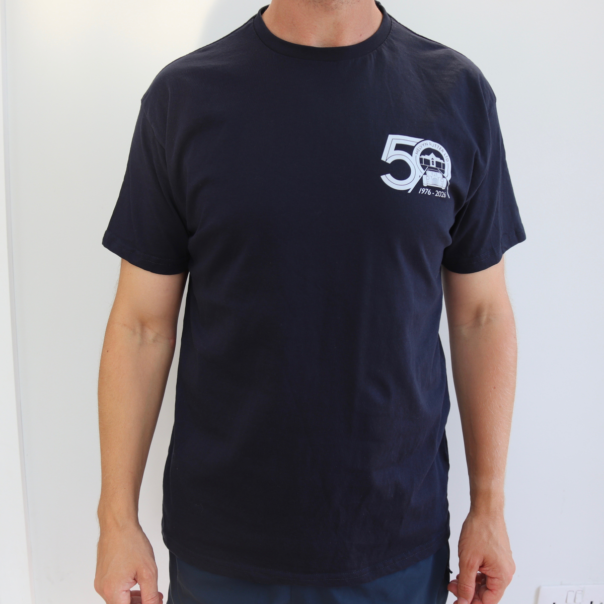 Navy 50 year t-shirt - mens