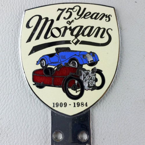 75 Years of Morgan badge 1909-1984