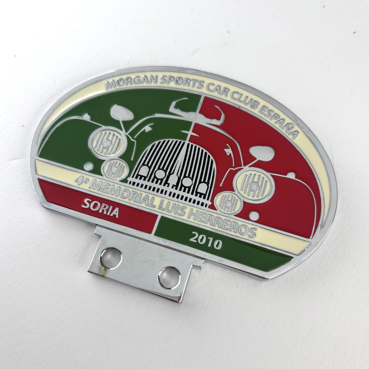 Morgan Sports Car Club Espana enamel badge - 4̊ Memorial Luis Herreros Soria...