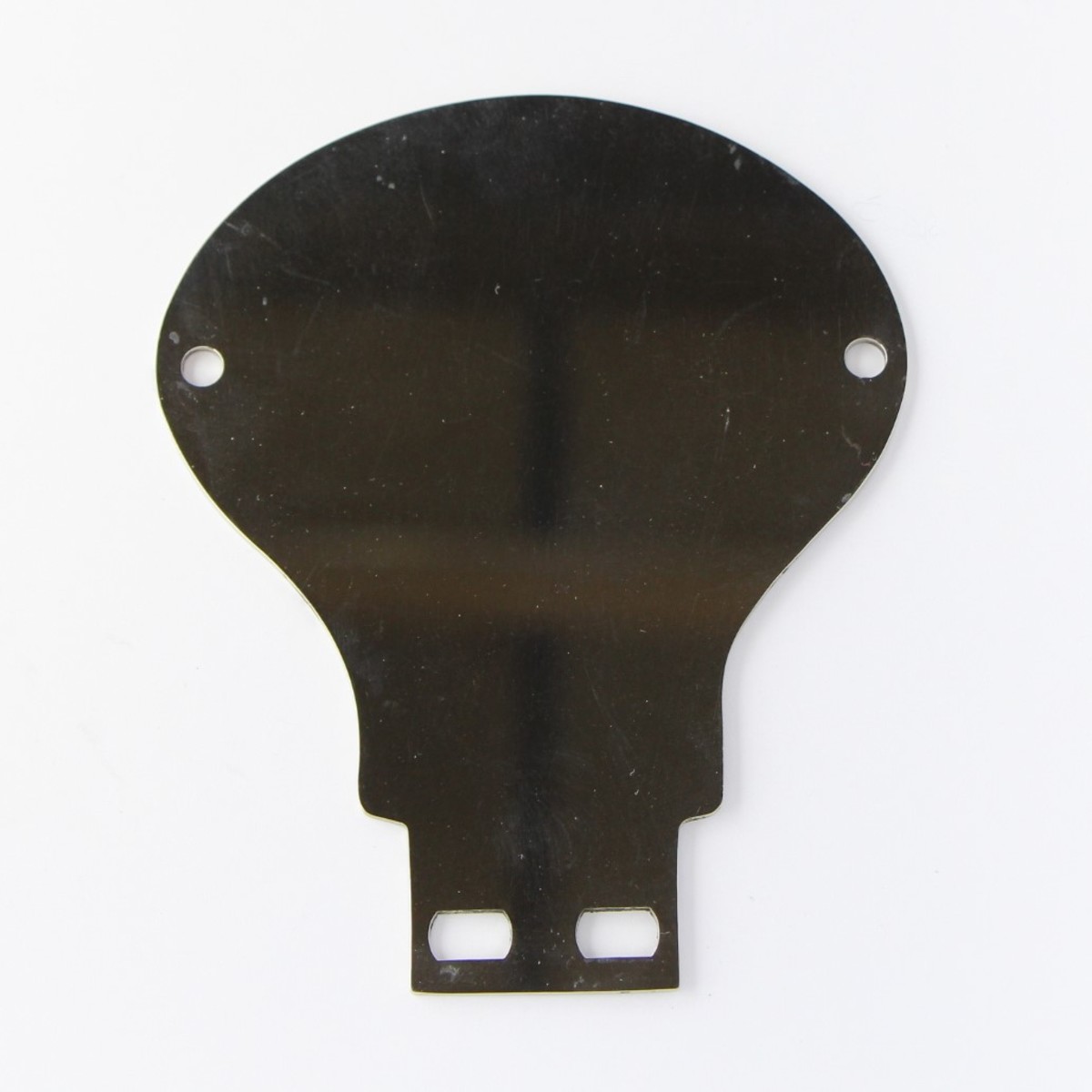 Stainless steel backing plate for AA badge