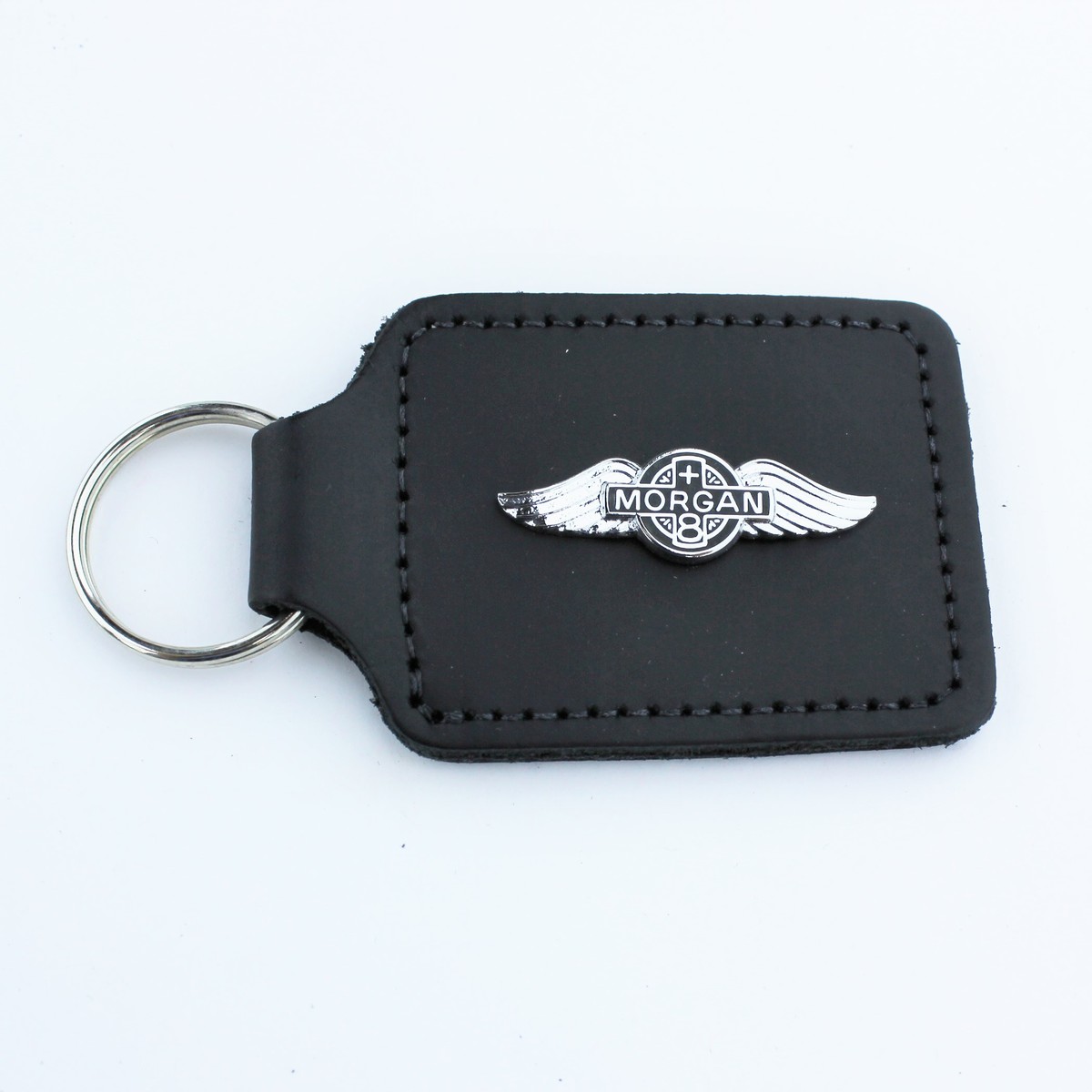 Leather key fob +8