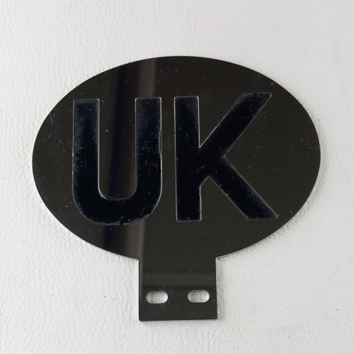 Polished stainless steel UK plate