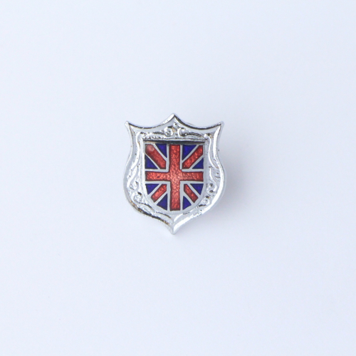 Union Jack pin badge - small shield