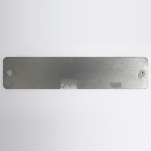 Front number plate backing panel (aluminium)