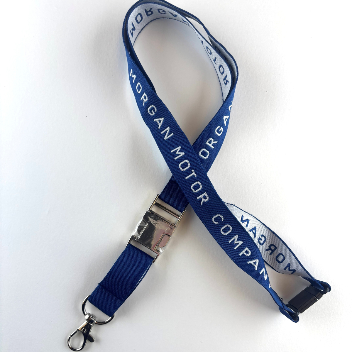 'Morgan' lanyard - navy & white