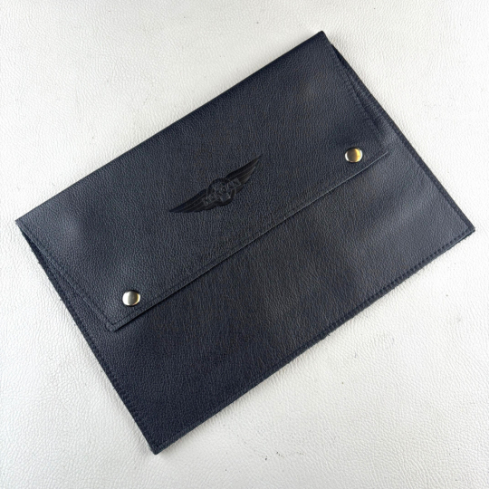 Morgan leather vehicle document wallet