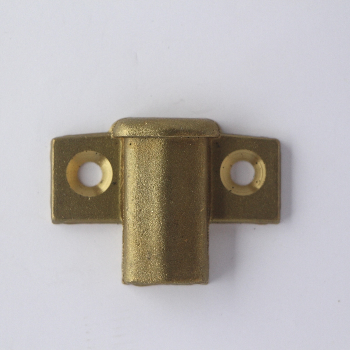 Bonnet hinge end bracket - brass; front