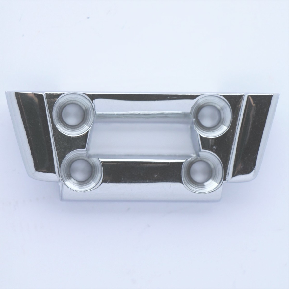 Door striker catch plate - late cowl coupe (chromed)