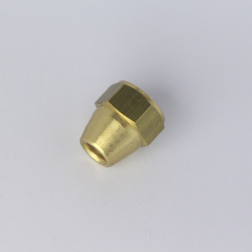 Brass female nut 'unf' - use with 1/4" o/d tube