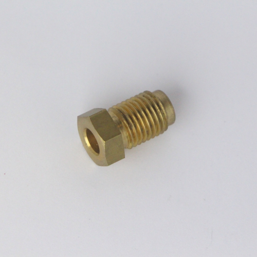 Brass male nut 'unf' - use with 1/4" o/d tube