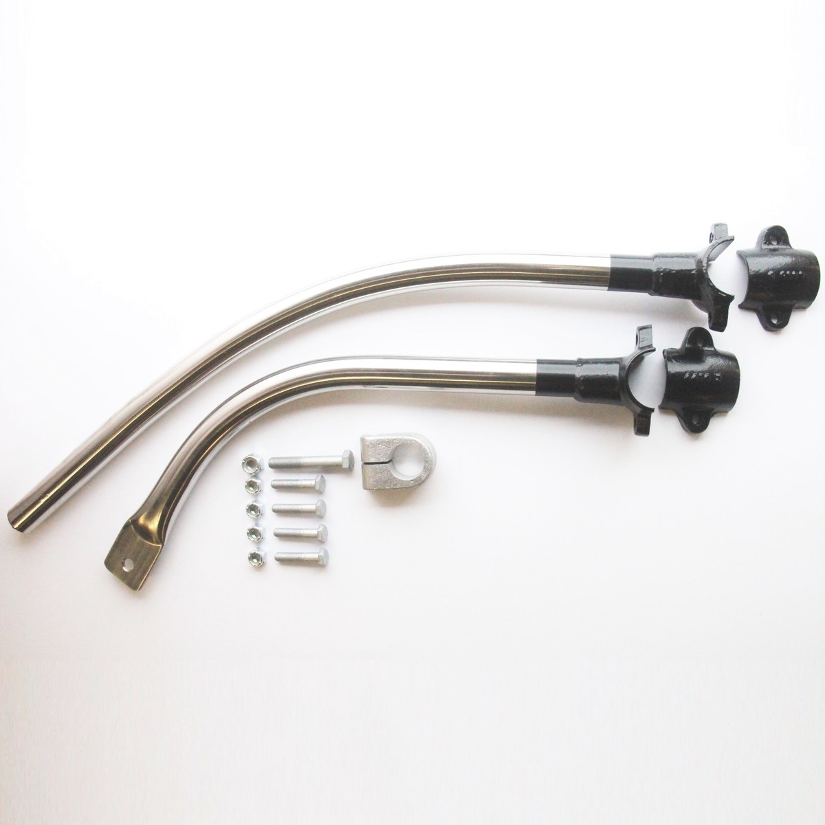 Front bumper tube assembly in stainless steel for +4 1993 on with wide...