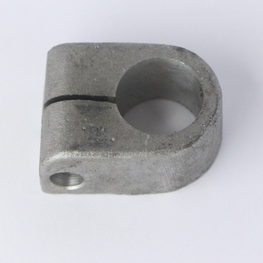 Alloy bumper tube clamp (front)
