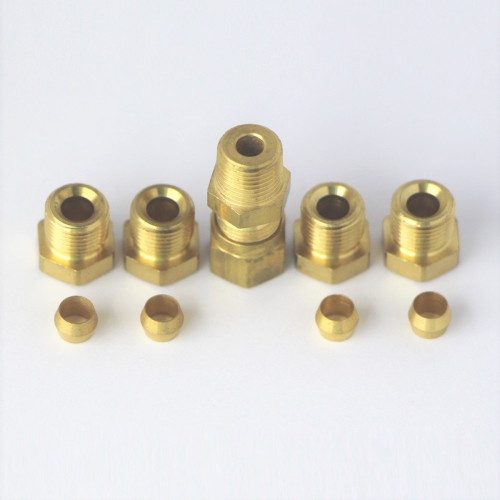 1-shot pipe fittings kit (4 olives; 4 nuts & 1 union)