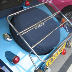 Stainless steel luggage rack 2 str, 2004 on, for 'overrider' cars & mounting...