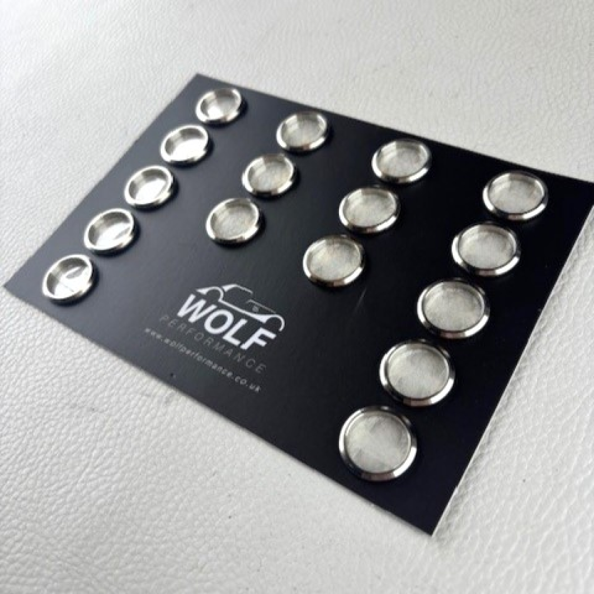 Bezel for warning light on +8 BMW - stainless steel