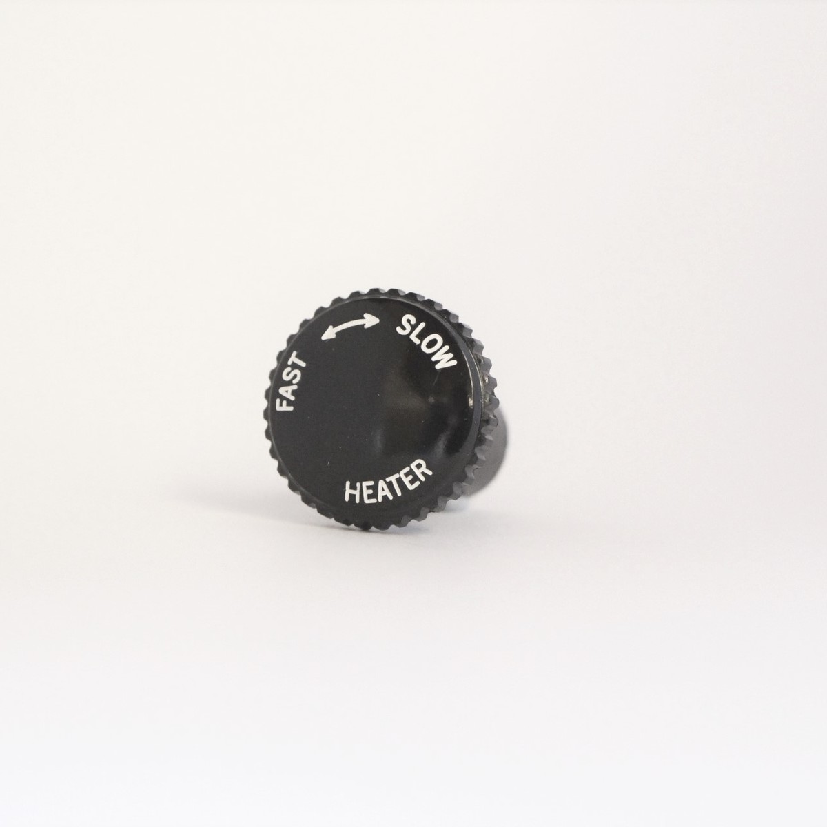 Knob for heater rheostat switch - black