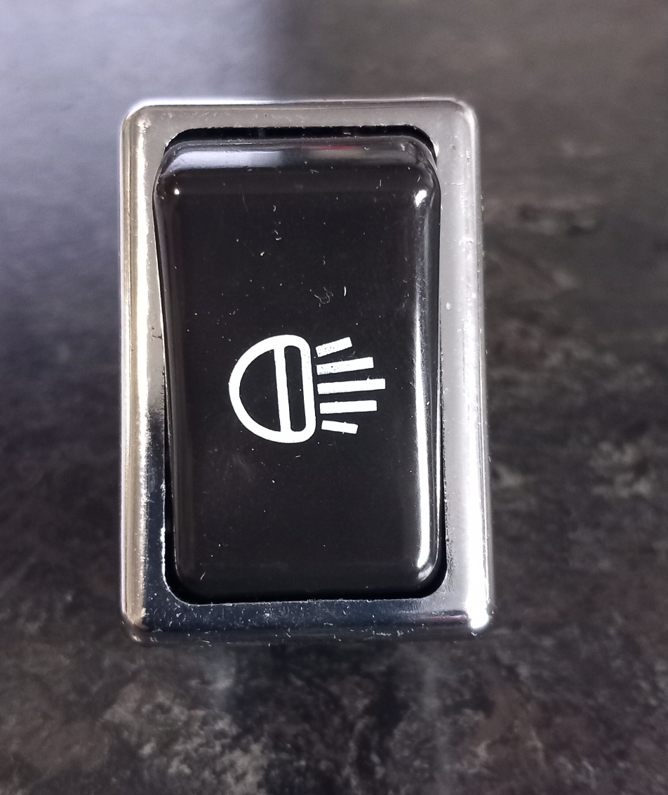 O/S/H switch 1969-76 chrome effect surround (3 spade terminals)