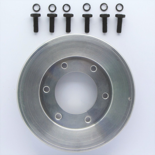 Crankshaft pulley +4 - aluminium (machined)