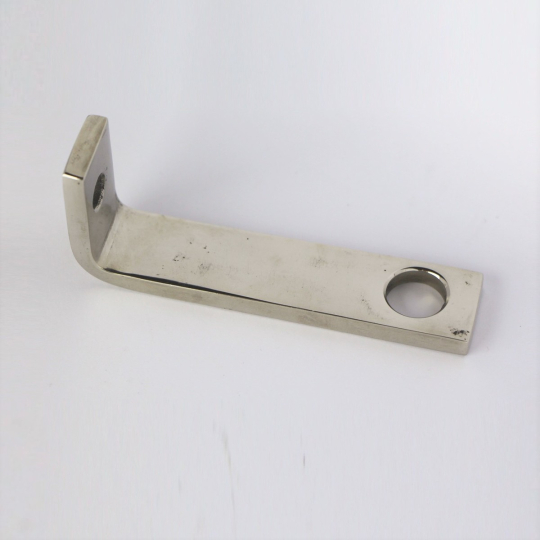 Bracket for front of silencer +4 pre 1968 - polished stainless steel