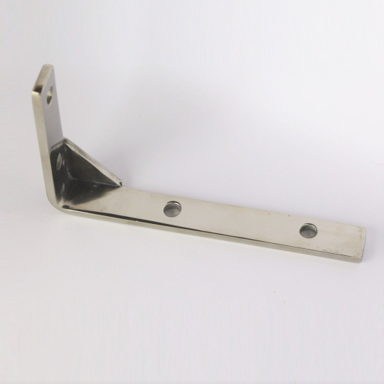 Bracket for rear of centre silencer on +4 with Rover M16 engine - polished...