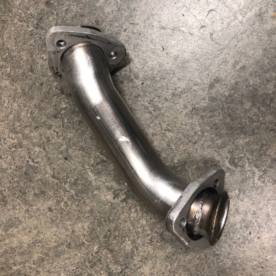 Connecting pipe, right hand down pipe to catalytic converter for +8