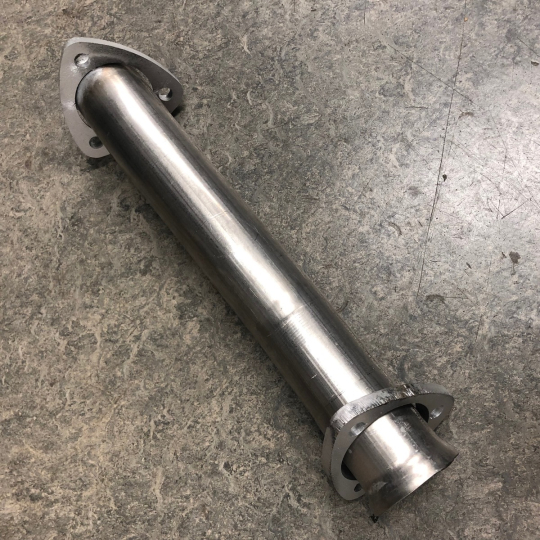Plain connecting pipe replacing catalytic converter EXS142