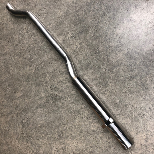 Straight through sports tail pipe for V6 roadster - left side - no internal...