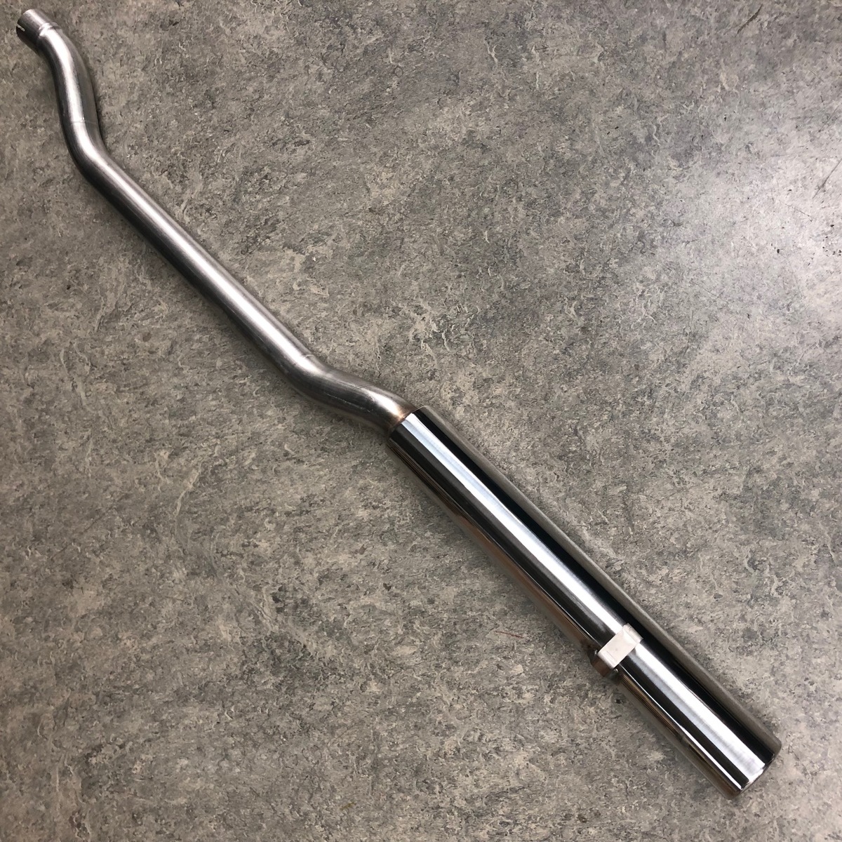 Straight through sports tail pipe for V6 roadster - right side and +4 Ford...