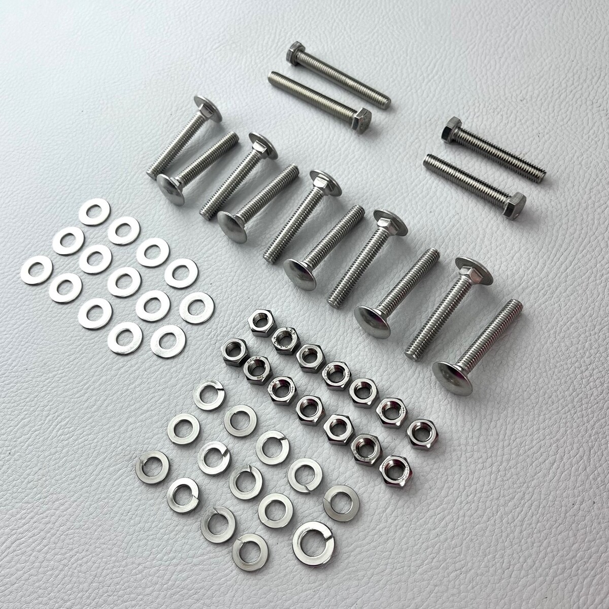 Wooden body frame coach bolt set s/s