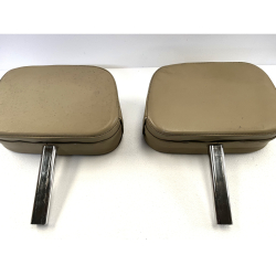 Head rests in stone leather - used