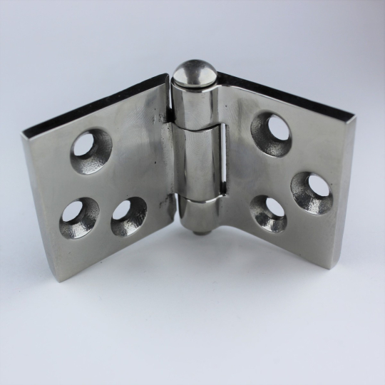Door hinge right hand - fully polished stainless steel post 1971 cars