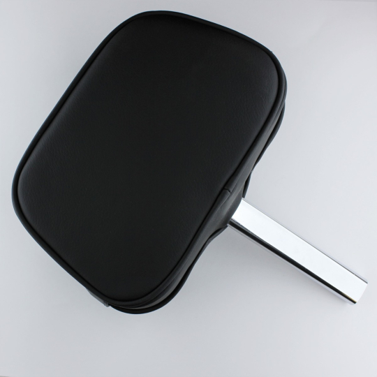 Headrest for Restall seats - black leather (single prong) made to order