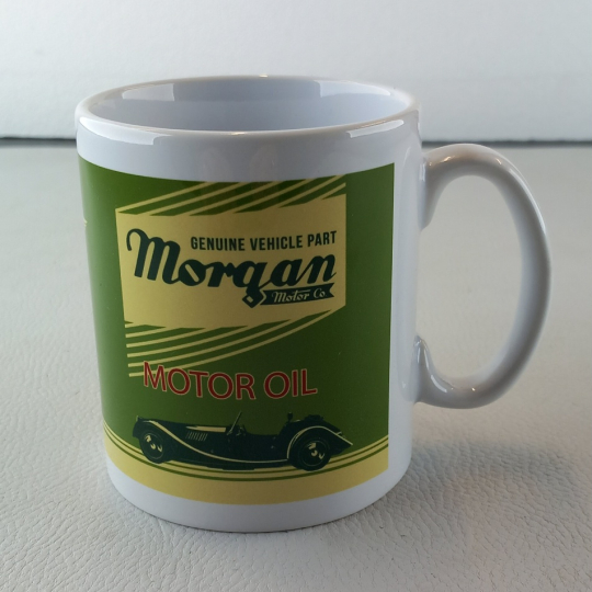 Morgan oil can mug