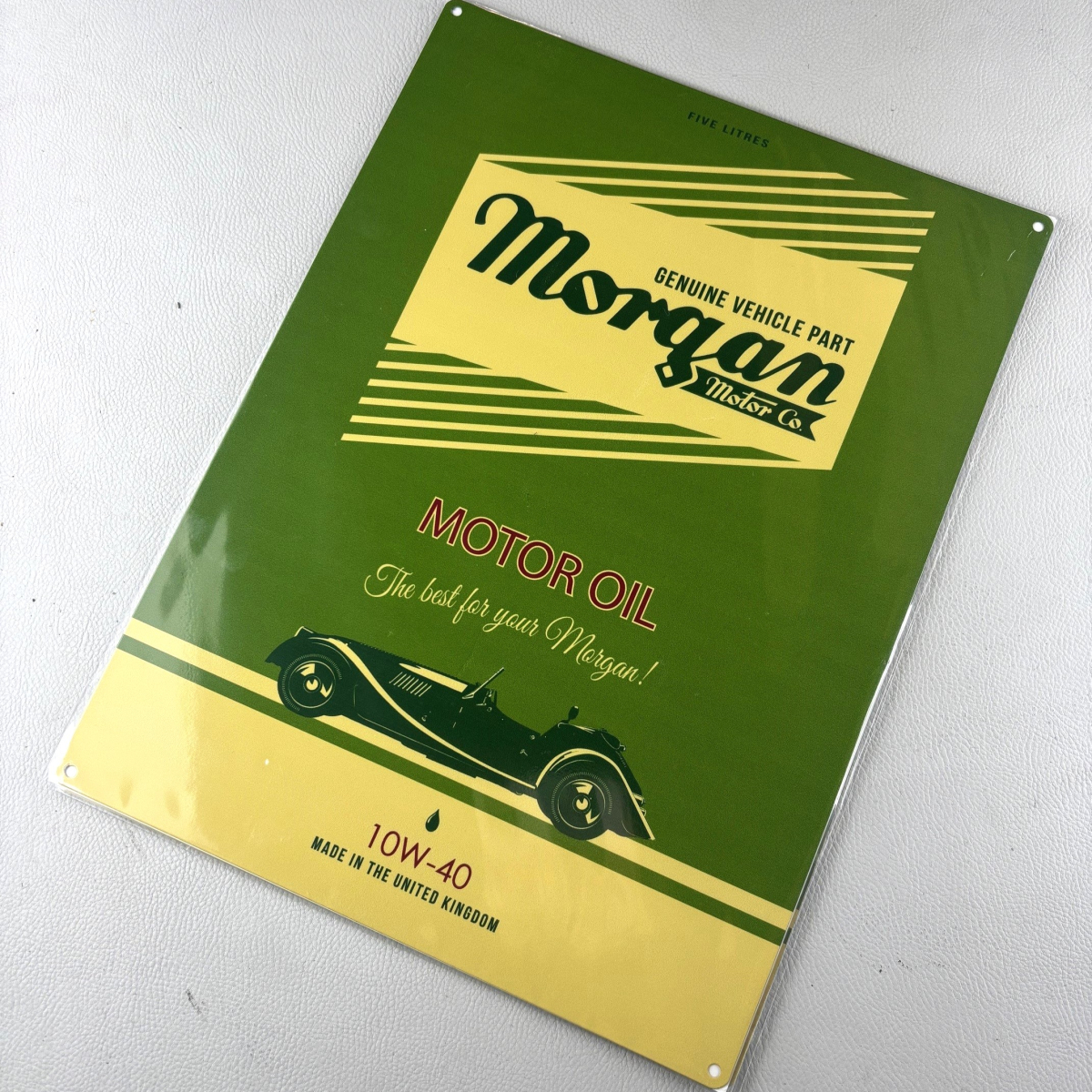 Large metal sign- Motor oil