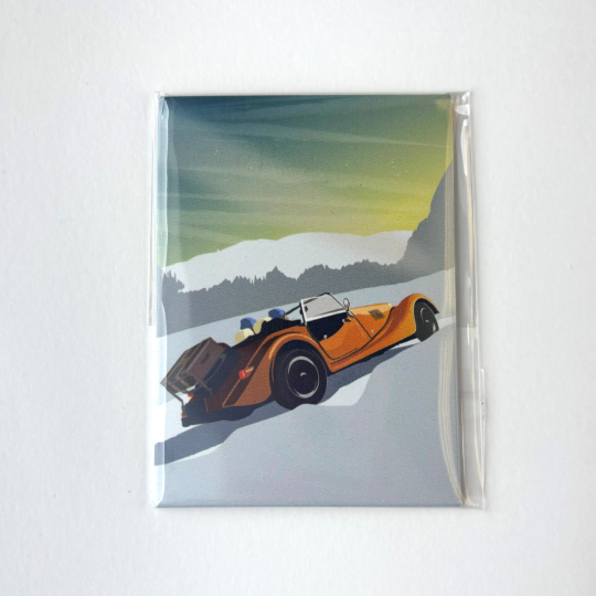 Fridge magnet- snow scene