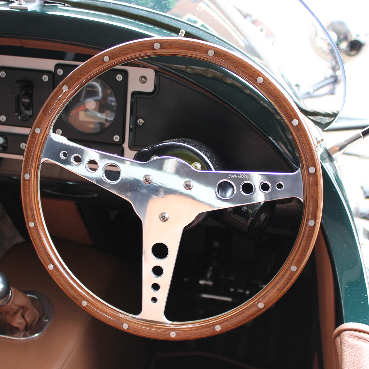 Moto-Lita 14" wood rim steering wheel. Please be advised there is a 12 week...