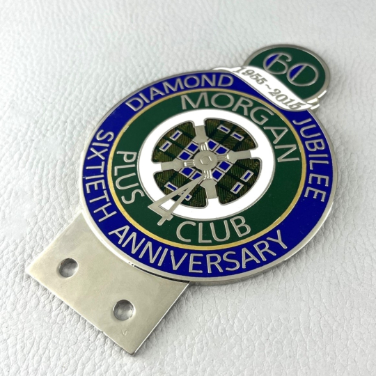 Morgan Plus 4 Club - diamond jubilee enamel badge
