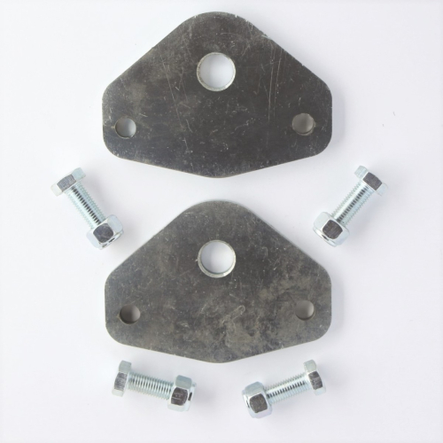 Camber conversion plates & bolts 1/2 degree negative (zinc plated) all cars...