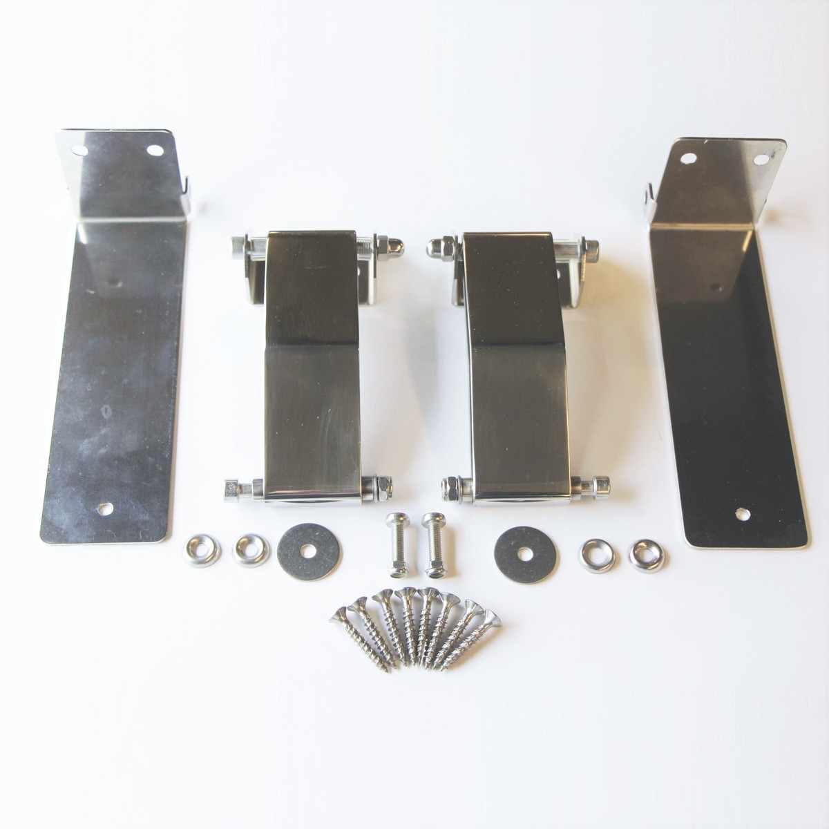 Door checks in polished stainless steel for pre 6/97 cars - replaces check...