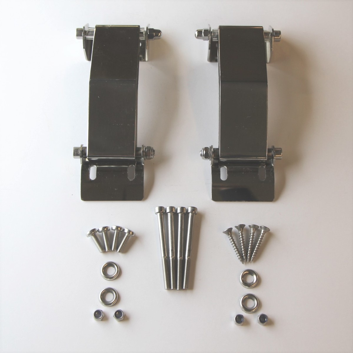 Door checks in polished stainless steel for post 6/97 cars - replaces check...