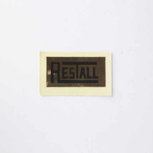 'Restall' seat frame label for 1970's and 1980's cars