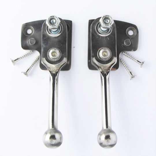 Hood frame swivel pivots (stainless steel) for all 2 seater cars 1960 on