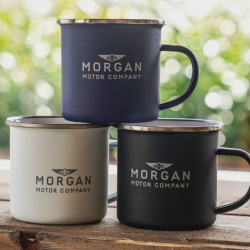 Morgan enamel mug - white