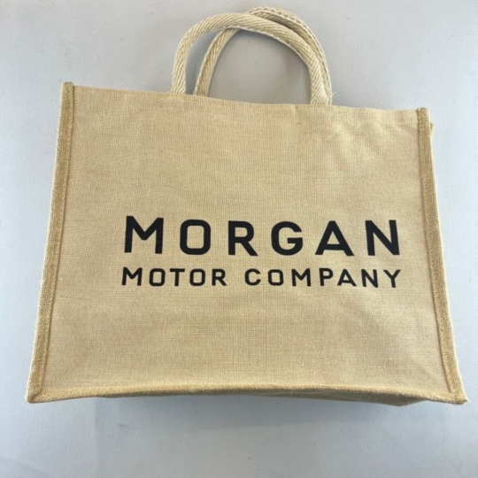 Morgan hessian shopping bag