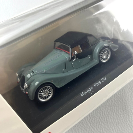 Morgan Plus Six 1:43 scale model grey