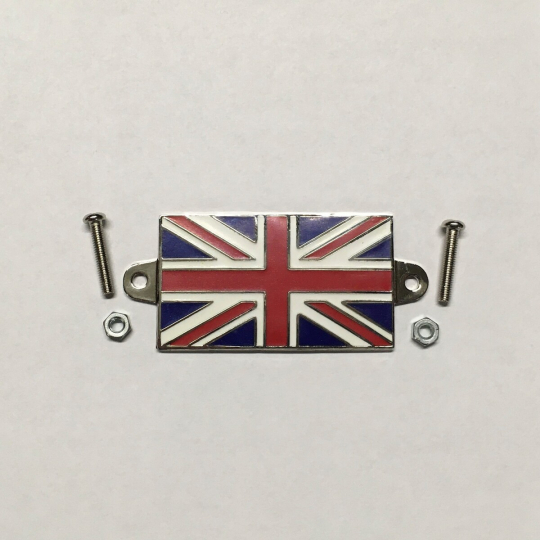 Emblème Drapeau Union Jack Métal émaillé Pour Voiture - Autocollant 52 X 30 Mm - Décorations Auto AB Tools